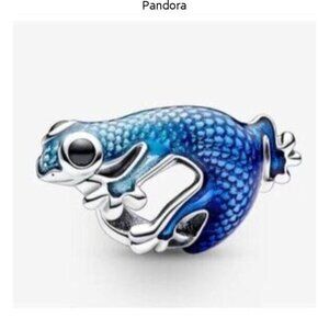 Blue Gecko Charm,925 Sterling Silver Charm For Bracelet Necklace Pendant